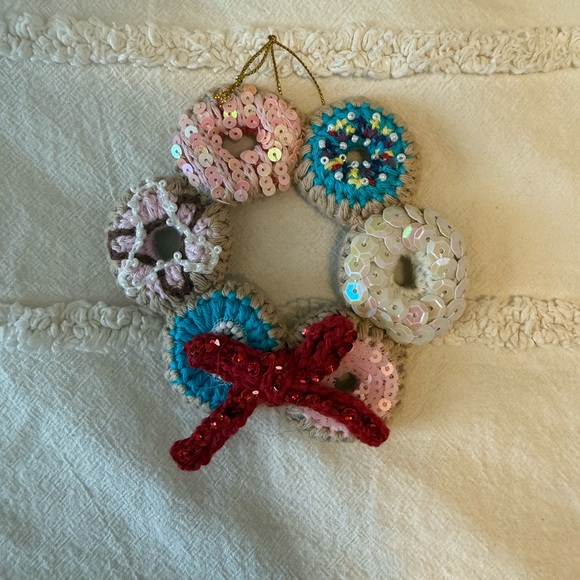 Anthropologie Pink and Blue Holiday Ornaments - Picture 5 of 5